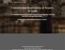 Tablet Screenshot of lescontractors.com